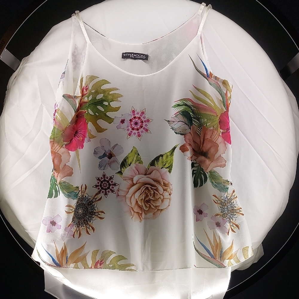 Goddess White Cream Crop Camisole Top
